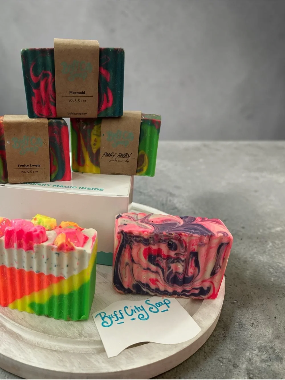 5 Pc Buff City Soap Set New and Unused limited edition